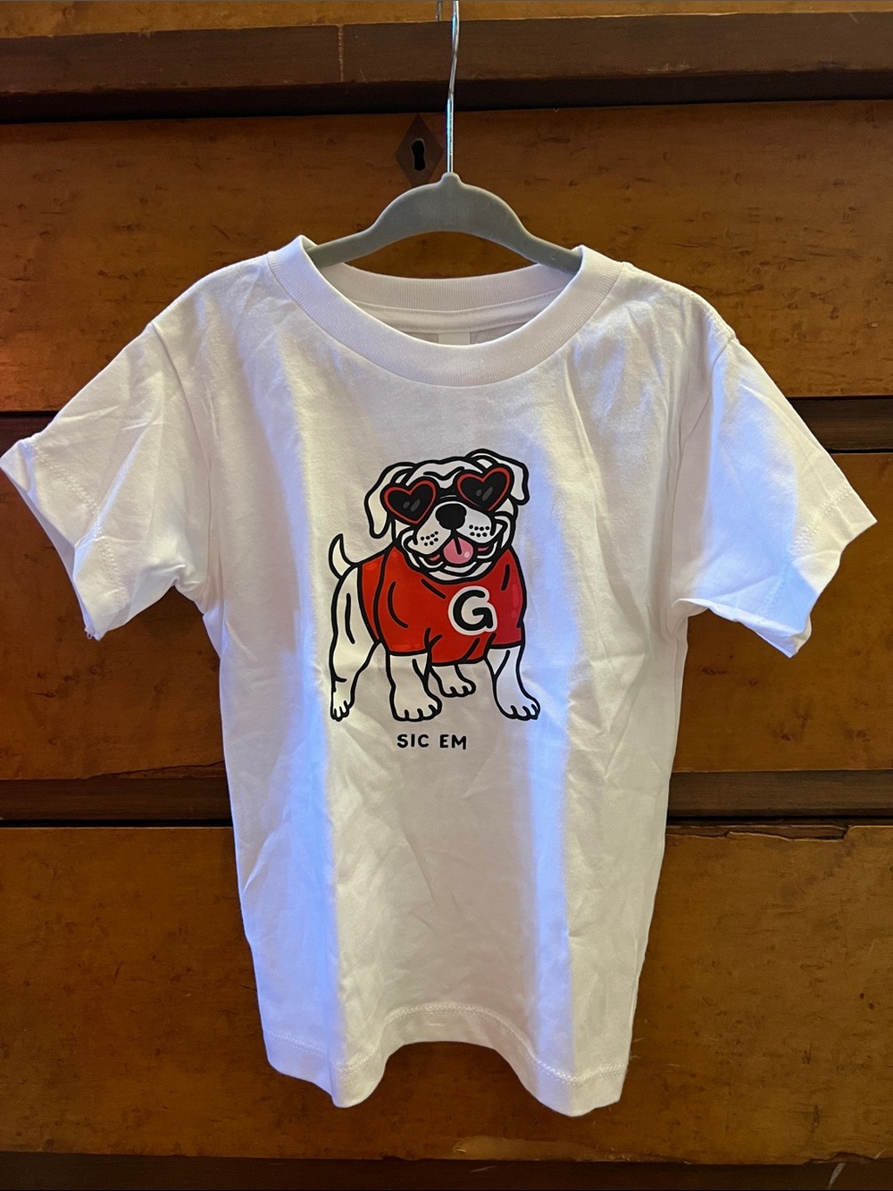 Brand new UGA White Dawg Graphic Tee - Sic Em